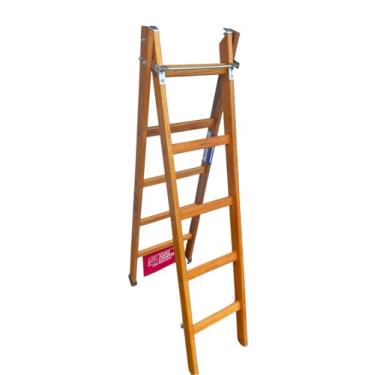 Imagem de ESCADA ABRE ESTICA MADEIRA 05D 1,50X2,20 MT-AEM05