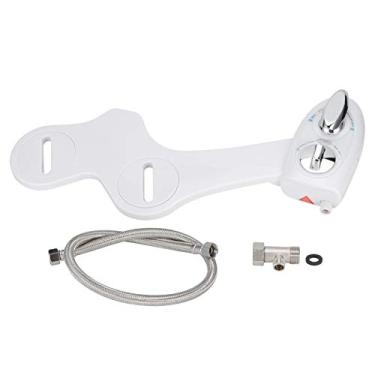 Imagem de Matybobe Assento de vaso sanitário mecânico não elétrico acessório de spray de água ajustável para banheiro cerâmica branca