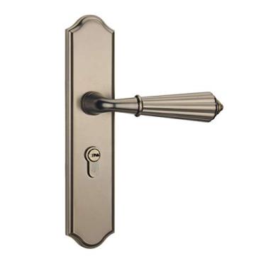 Imagem de Fechaduras de porta de liga de zinco preto com um único punho continental quarto minimalista porta interior lidar de bloqueio de bloqueio de segurança YYDFPIIA (Color : Retro Cyan)