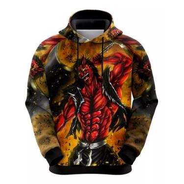 Imagem de Blusa Moleton Masculo Bleack Zaraki Kenpachi Bankai Full - Mundo Subli