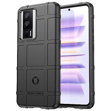 Imagem de IDEWEI Capa para Xiaomi Redmi K60, fibra de carbono refinada, anti-queda, anti-impressões digitais, proteção integral. A capa do telemóvel é compatível com Xiaomi Redmi K60