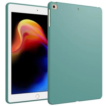 Imagem de ULXITEYU Capa para iPad 5th / iPad 6th de 9,7 polegadas (2017/2018) e iPad Air 1/2 (modelo antigo), fina e leve, macia, à prova de choque, fina para tablet, verde militar