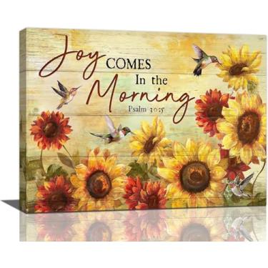 Imagem de Decoração de casa de banho com girassol para casa de banho, arte de parede, beija-flor, imagens de casa de banho para parede, rústico, decoração de casa de banho, pintura em tela para escritório