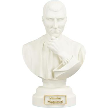 Imagem de Estátua Busto Nicolau Maquíavel (Cor Mármore Dourado)
