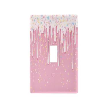 Imagem de Blueangle Capa para placa de parede para interruptor de luz - Capa decorativa para interruptor de luz com padrão de sorvete, placa de parede, tamanho 1 - gangue 4,53 x 2,76 polegadas (3)