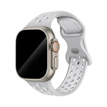 Imagem de Pulseira De Borracha Colorida Para Apple Watch Band 44mm 45mm 46mm 49m