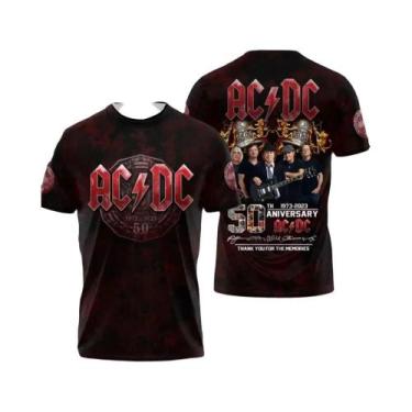 Imagem de Camiseta De Verão Para Homens Com Estampa De Banda De Rock, Gola Redon