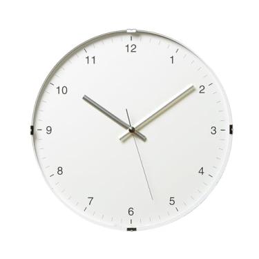 Imagem de Relógio de parede Relógio de parede luxo em estilo nórdico, silencioso e com mecanismo vidro, ideal para salas estar para decoração de casa(Branco)