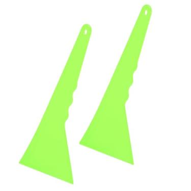 Imagem de VekAuto 2 peças de rodo de carro para filme verde 22,5 cm l ferramenta raspadora multifuncional para lavar, limpar papel de parede de vidro