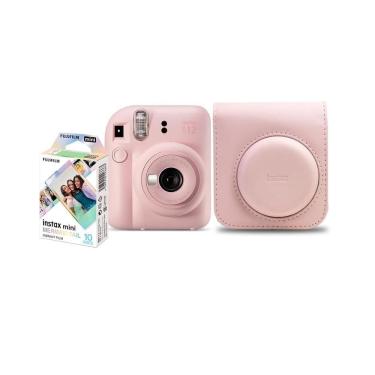 Imagem de Kit Câmera Instantânea Instax Mini 12 Rosa com Pack 10 fotos e Bolsa Rosa, FUJIFILM