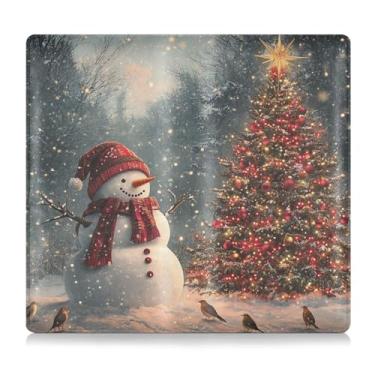 Imagem de CEBUGI Porta-luvas e porta-luvas de árvore de Natal de boneco de neve para organizador de documentos, 12,5 cm x 24 cm