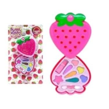 Imagem de Maria Pink Kit Maquiagem Infantil Morango Mp10019