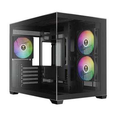 Imagem de Gabinete Gamer Gamdias Aura GC10M ARGB V2 Preto com 3 Fans