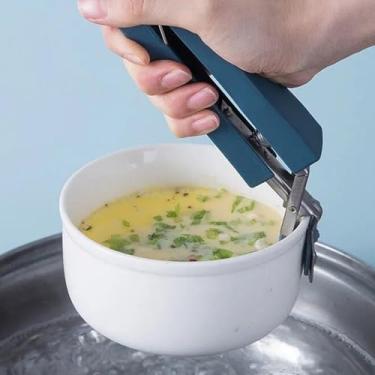 Imagem de Placa de clipe de aço inoxidável antiqueimadura braçadeira de tigela de forno de microondas clipe de silicone antiderrapante utensílios de cozinha doméstica (estilo 2,17 * 4 cm)