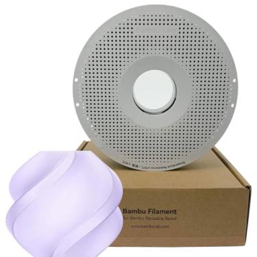 Imagem de Filamento 3d Bambu Lab Pla Translúcido 1kg 1,75mm Com Carretel Reutilizável Cor Lavanda 13711