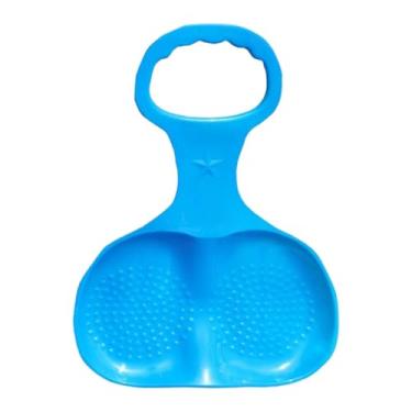 Imagem de Vaveren Trenó de inverno para neve, brinquedo divertido para praia, trenó de grama, tobogã, para crianças e adultos, esporte luge para meninos e meninas, Azul