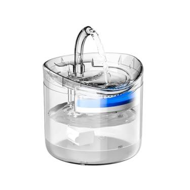 Imagem de Bebedouro Elétrico para Pets, Fonte de Água com 2L, Policarbonato Transparente, 15x16,5cm, USB, Silencioso 40dB, com Filtro