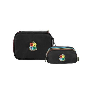 Imagem de Kit Escolar Harry Potter Estojo Box + Estojo Triplo Oficial - Luxcel