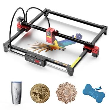 Imagem de Máquina de gravação a laser de 20 W CK1-20, velocidade máxima de 96 W 30.000 mm/min, foco fixo de 0,08 mm, controle offline por aplicativo, cortador a laser DIY e máquina de gravação a laser para