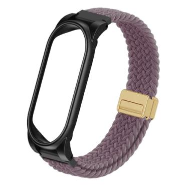 Imagem de Pulseira trançada ajustável compatível com gravador de voz AI Plaud NotePin, pulseira respirável macia e usável com fivela magnética e capa de policarbonato, acessórios para gravador de voz Ai Plaud