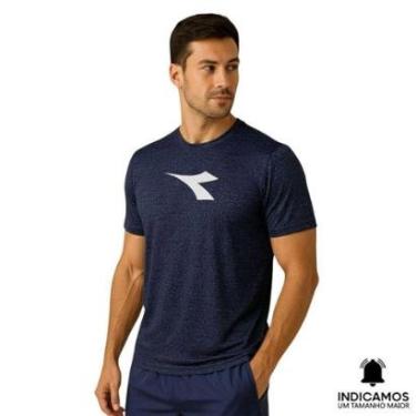 Imagem de Camiseta Diadora Big Logo EXC Masculina - Marinho XGG-Masculino