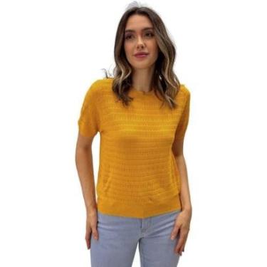 Imagem de Blusa Facinelli Tricot Manga Curta Feminina-Feminino