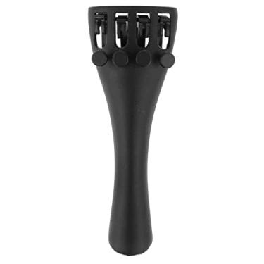 Imagem de Peça traseira de reposição de violino de 1/2 tamanho durável com 4 afinadores finos para crianças iniciantes de 9,4 cm