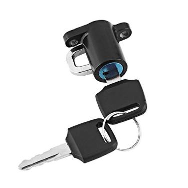 Imagem de Mingzhe Cabide de Bloqueio de Capacete, Conjunto Bloqueio Capacete Liga Alumínio, Gancho Suspensão Motocicleta Com 2 Chaves, Fácil