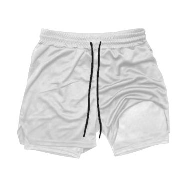 Imagem de Short Térmico 2 Em 1 Para Corrida, Academia, Esportes Masculino-Masculino