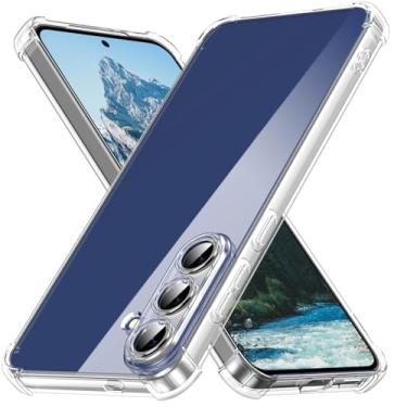 Imagem de Capa de telefone transparente para Samsung Galaxy S25FE, proteção reforçada com quatro cantos, capa de celular ultrafina à prova de choque # para Samsung # simples # capa de telefone transparente