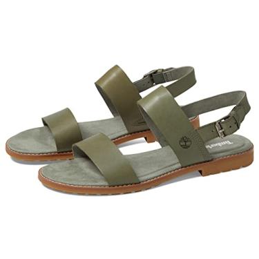 Imagem de Timberland Sandália Chicago Riverside 2 Band, Verde escuro, flor integral, 5.5