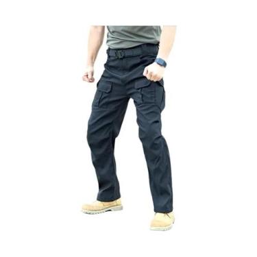 Imagem de Calças Cargo Táticas Masculinas Com Múltiplos Bolsos, Secagem Rápida, 