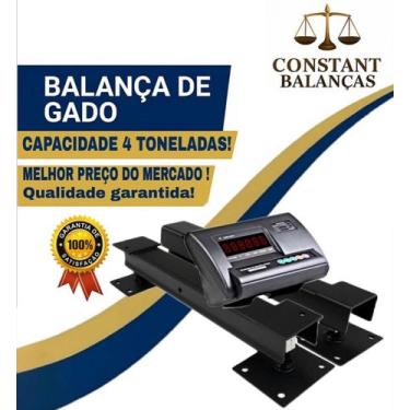 Imagem de Balança Digital Barras de Pesagem Gado 4T Premium - Constant, Preto, B