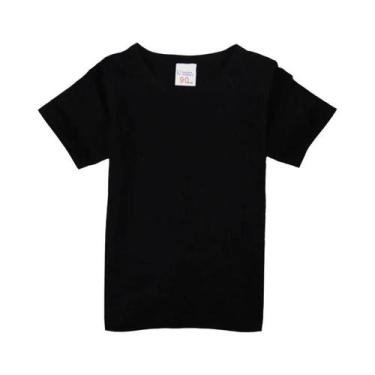 Imagem de Camisetas De Algodão Para Meninos E Meninas, Manga Curta, Top Sólido C