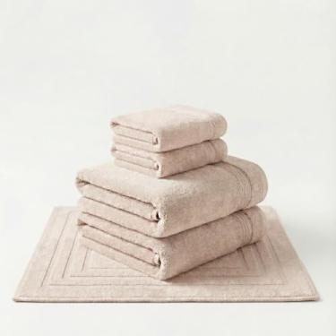 Imagem de Buettner Jogo de Toalhas Gigantes Banhão 100% Fibra de Bambú Nobre Sustentável 5 peças Toque Macio