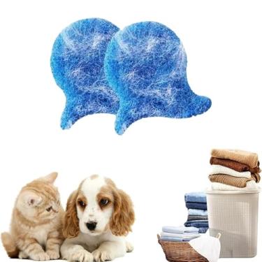 Imagem de 8 peças de removedor de pelos de animais de estimação reutilizáveis, coletor eficaz de pelos para roupas de cama, lavável e secadora