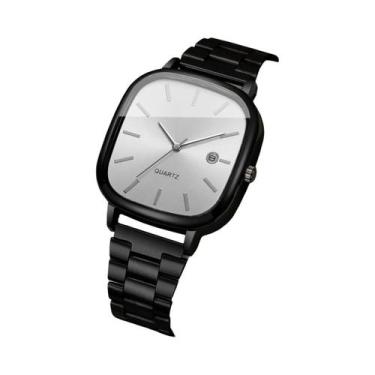 Imagem de Relógio De Pulso Masculino De Quartzo Quadrado Analógico Para Negócios
