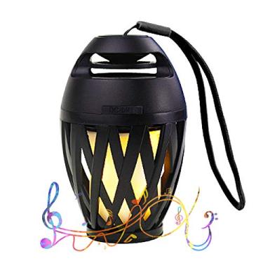 Imagem de Caixa de Som Chama LED Portátil com Corda para Pendurar Chamada sem Mão Estéreo Fio Baixo Festa em Casa Alimentado por USB