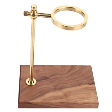 Imagem de Leapiture Suporte para filtro de café Suporte para filtro de latão Organizador para filtro de gotejamento Rack para copos Acessórios para suporte para suporte de filtro de café