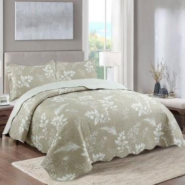 Imagem de Kit Cobre Leito Colcha Casal Boutik Dupla Face - Josi - Casa Show Enxo