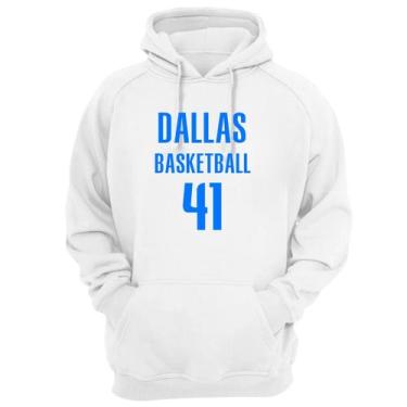 Imagem de Blusa Moletom Capuz Basquete Dallas Basketball número 41 - Loja Click 