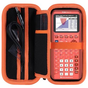 Imagem de RIYADAone Capa rígida de substituição para Texas Instruments TI-84 Plus CE/TI-84 Plus/TI-Nspire CX II CAS/TI-Nspire CX II/TI-83 Plus/TI-89 Titanium/TI-85 / TI-86 Color Graphing Calculator (caixa preta