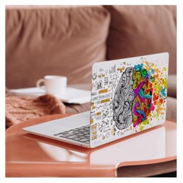 Imagem de HLAAJJX Capa protetora compatível com MacBook Air M4 M3 M2 33.0 cm (2025 2024 2023 2022 versão modelo A3240 A3113 A2681), capa rígida de plástico antirachaduras, cérebro esquerdo e direito