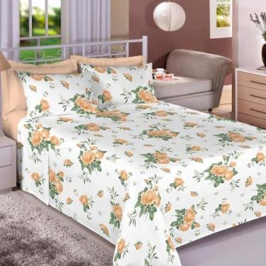 Imagem de Jogo de Cama Solteiro Premium 200 Fios Estampado 100 Algodão Estampari