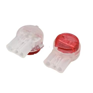 Imagem de SSXLSMYXGS Conectores de emenda de extremidade preenchidos com graxa UY2, terminais de fio de telefone à prova d'água 100PCS para cabo de rede e fiação de baixa tensão(100pcs UR2)