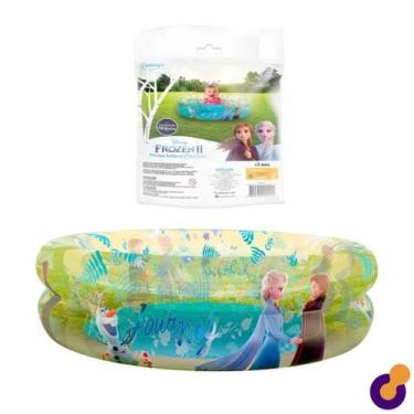 Imagem de Piscina Infantil Inflável Crianças Redonda Frozen 70 Litros 75cm X 22c