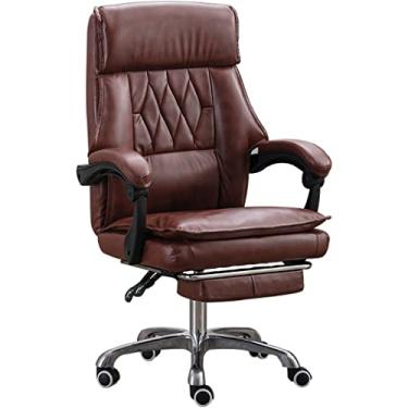 Imagem de Cadeira executiva giratória para casa cadeira de mesa em forma de diamante requintada cadeira de computador, cadeira executiva de escritório reclinável de 165°, cadeira de jogos com apoios de braços