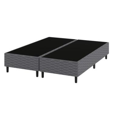 Imagem de Base Box King 193x203x38 Cinza Flávia Umaflex