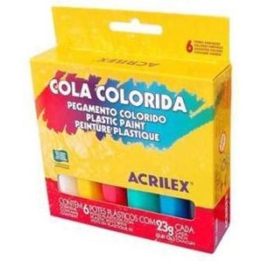 Imagem de Cola Colorida Acricor 6 Cores - Acrilex