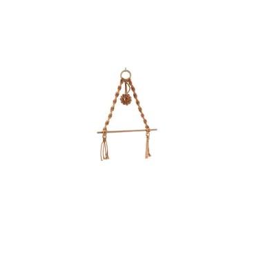 Imagem de Suporte de Papel Higiênico Corda Algodão Artesanal Estilo Boêmio para Parede Acessório Multifuncional Banheiro Toalhas Lenços Casacos Cintos Chaves Palito Madeira Arte Decorativa Sala Poltronas Entrad